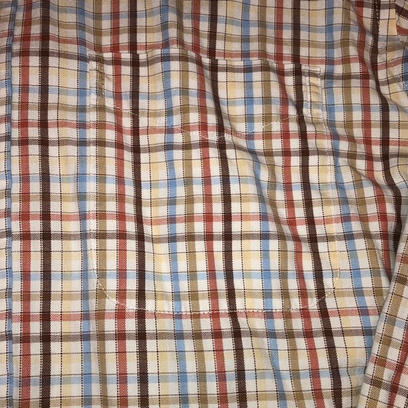 Izod plaid button down shirt Large - Picture 3 of 5